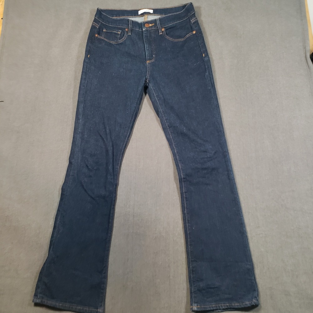 LOFT The Boot Jeans Womens 27/4 Dark Wash Stretch Bootcut Denim